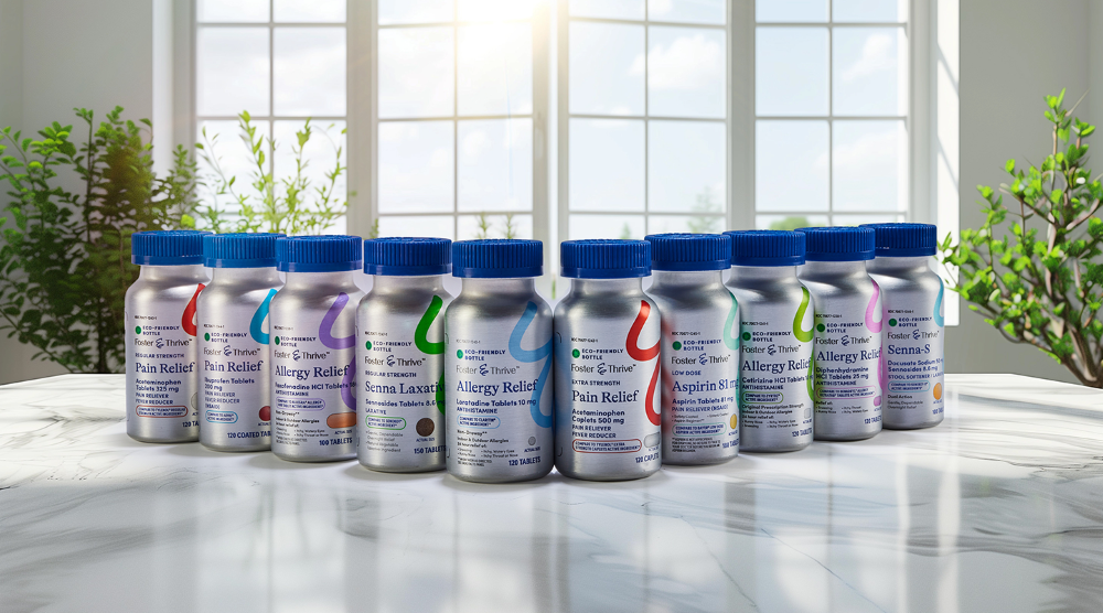 McKesson Launches Foster & Thrive OTC Brand with Eco-Friendly Aluminum Packaging