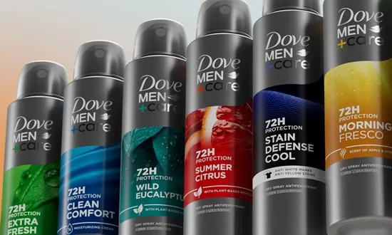 Dove Men+Care Teams Up with JDO for Bold New Deodorant Packaging Design