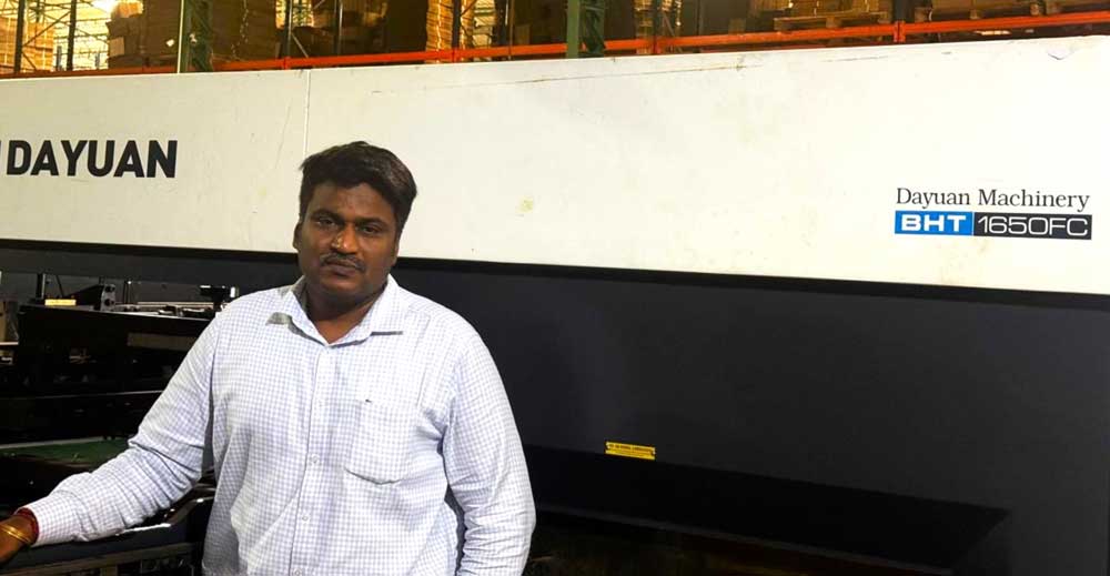 Nithya Packaging Boosts Production with Robus Dayuan BHT-1650FC Die-Cutting Machine