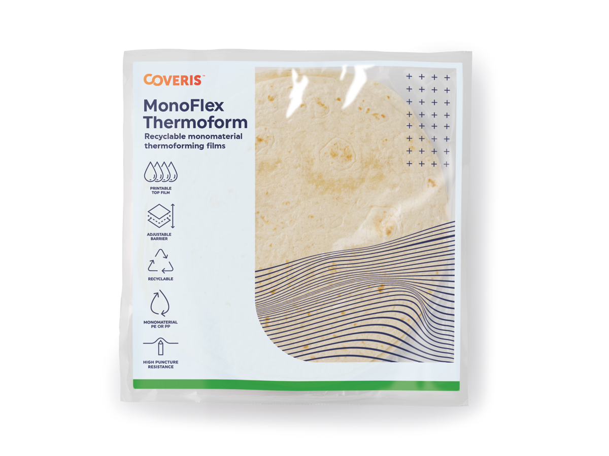 Coveris Launches Sustainable Mono-Material Packaging for Tortilla Wraps